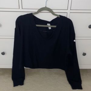 NEVER WORN Alo cropped ribbed sweater